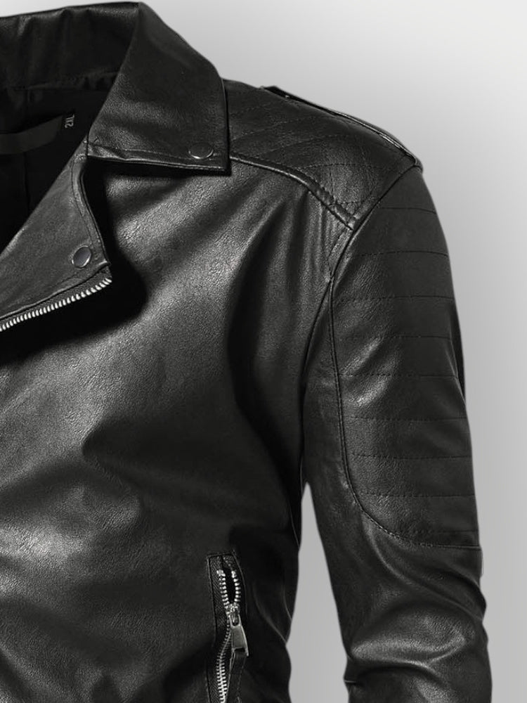 Men's Timeless Rider Black Leather Jacket