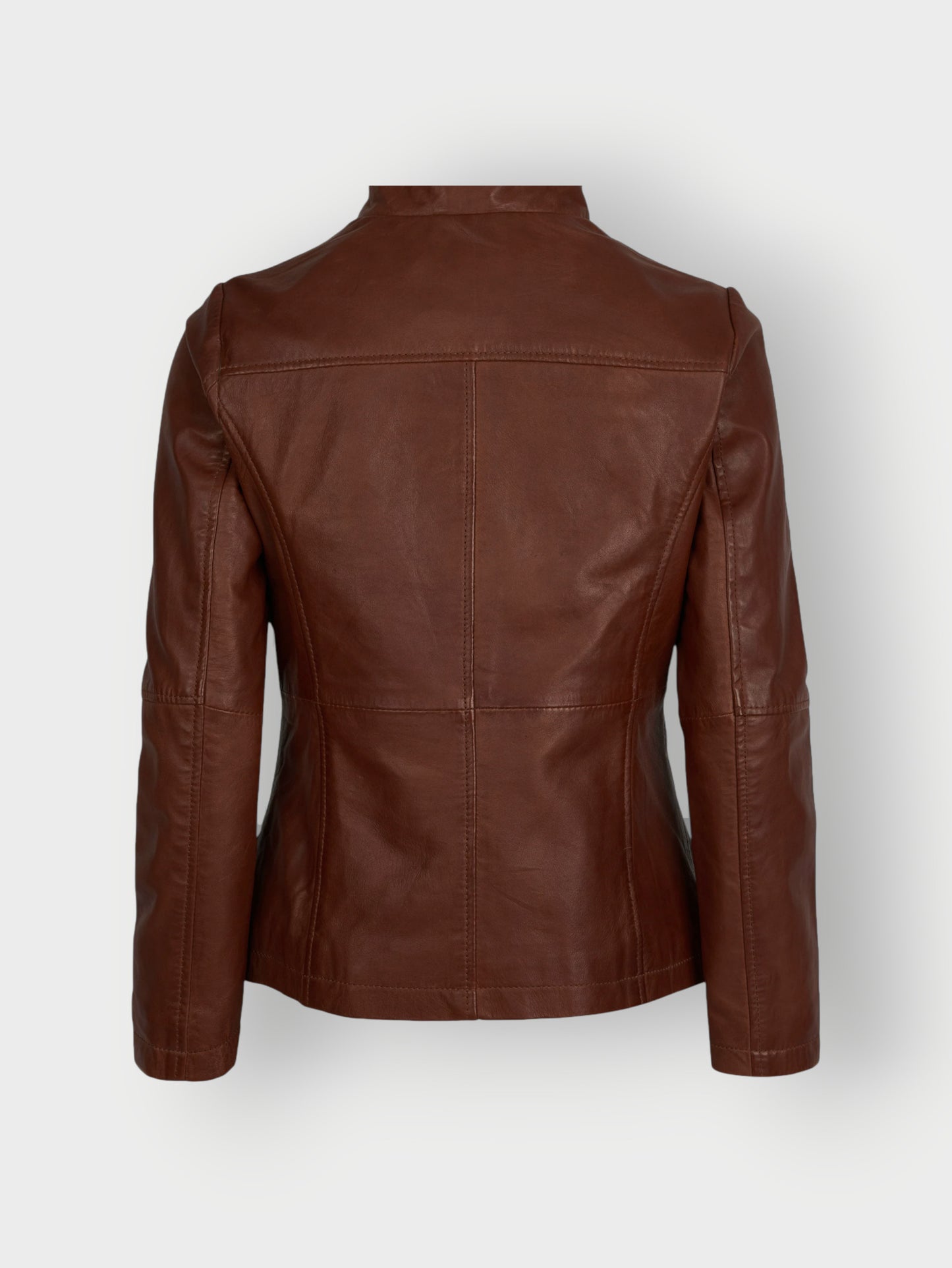 Women's Tan Brown Leather Jacket