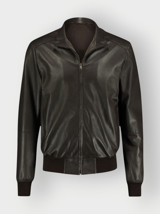 Men's A2 Leather Bomber Jacket