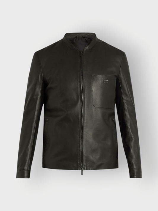 Men's Black Leather Jacket