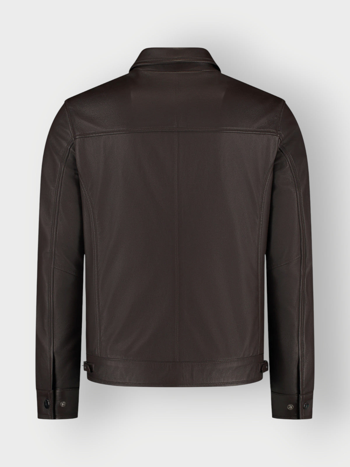 Men's Lightweight Brown Biker Leather Jacket