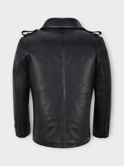 The Military-Style Leather Jacket for Men