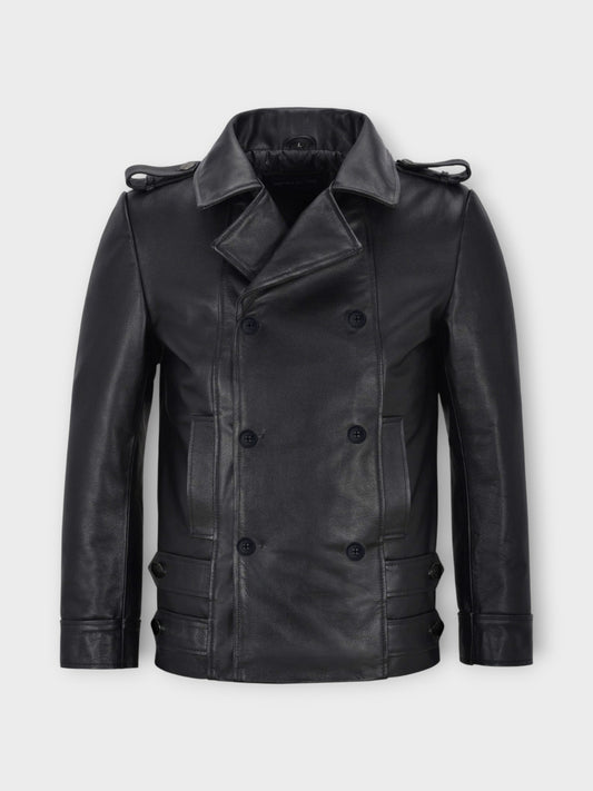 The Military-Style Leather Jacket for Men