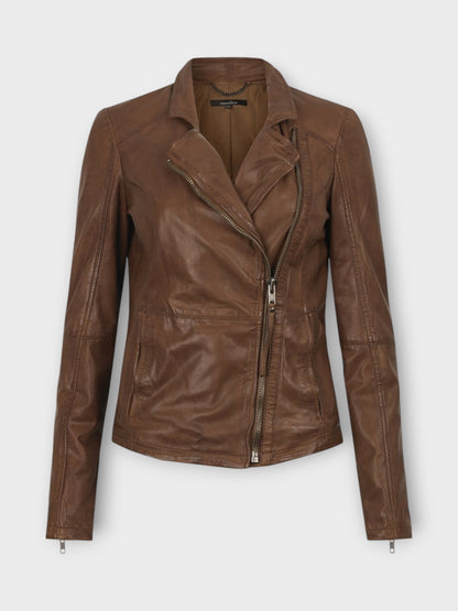 Women's Brown Leaher Jacket
