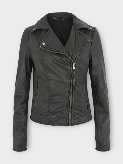 Women's Black Leather Jacket