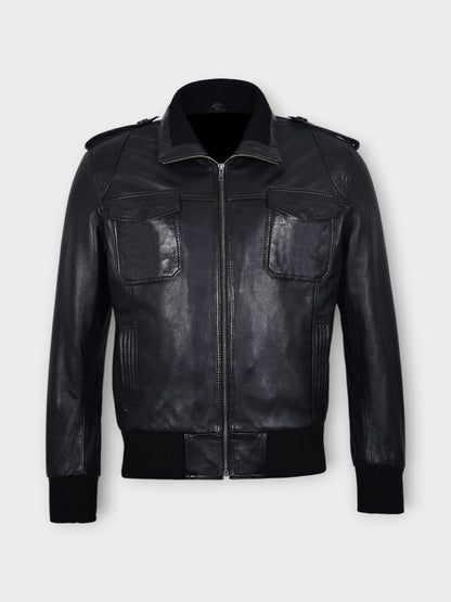 Everyday Black Bomber Jacket for Men