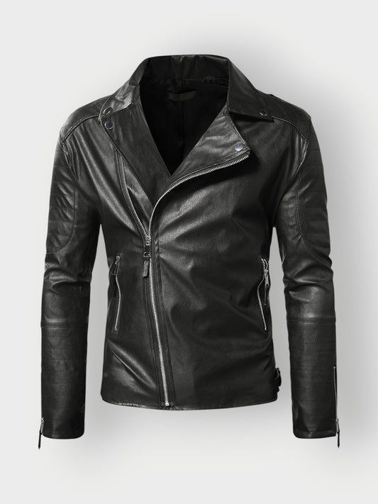 Men's Timeless Rider Black Leather Jacket