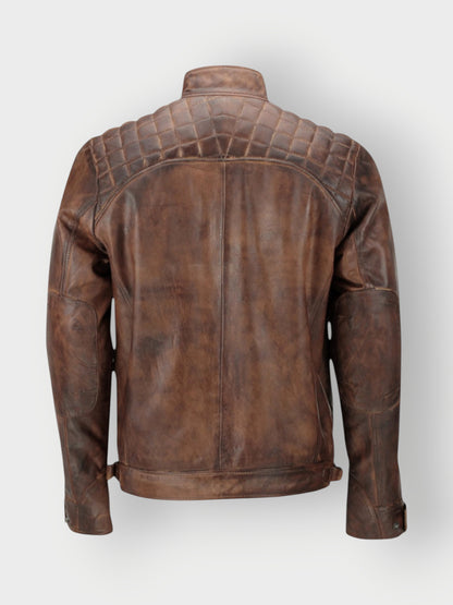 Men's Vintage Brown Waxed Jacket