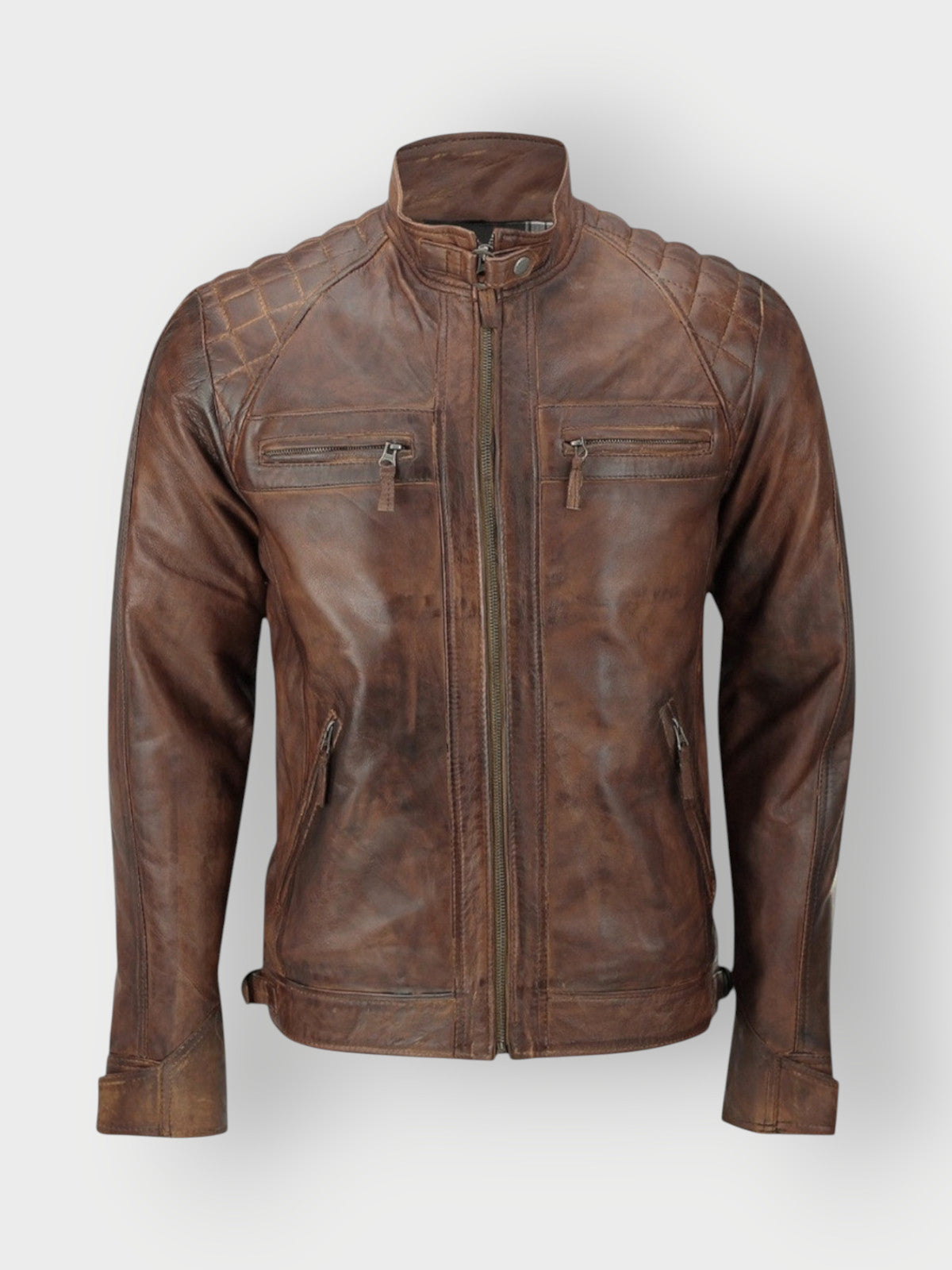 Men's Vintage Brown Waxed Jacket