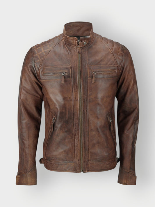 Men's Vintage Brown Waxed Jacket