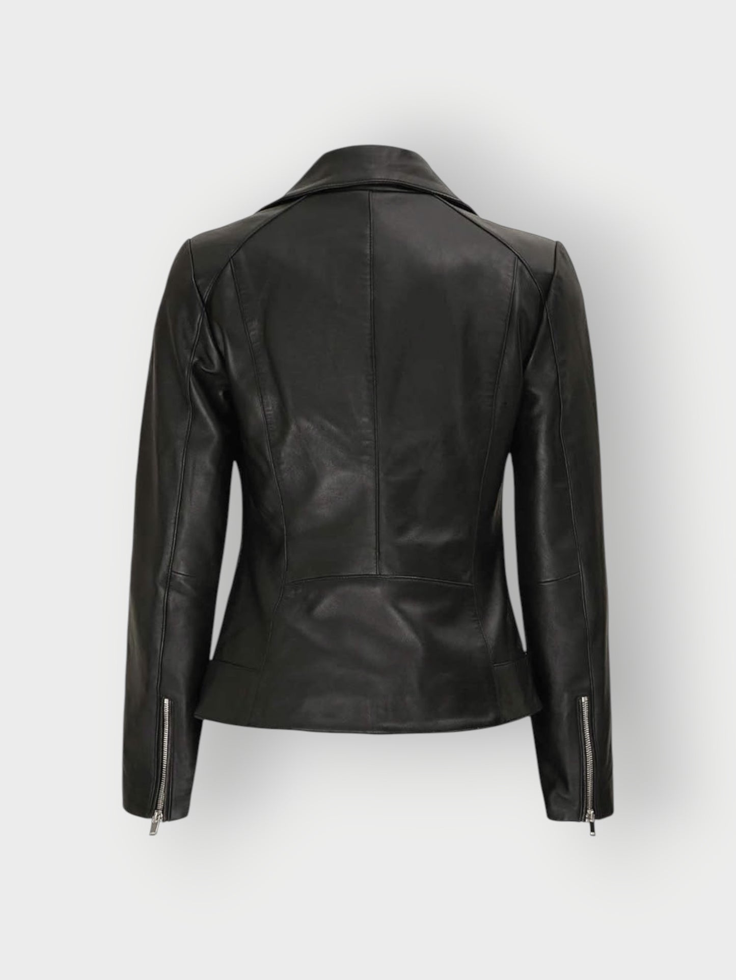 Women's Black Biker Leather Jacket