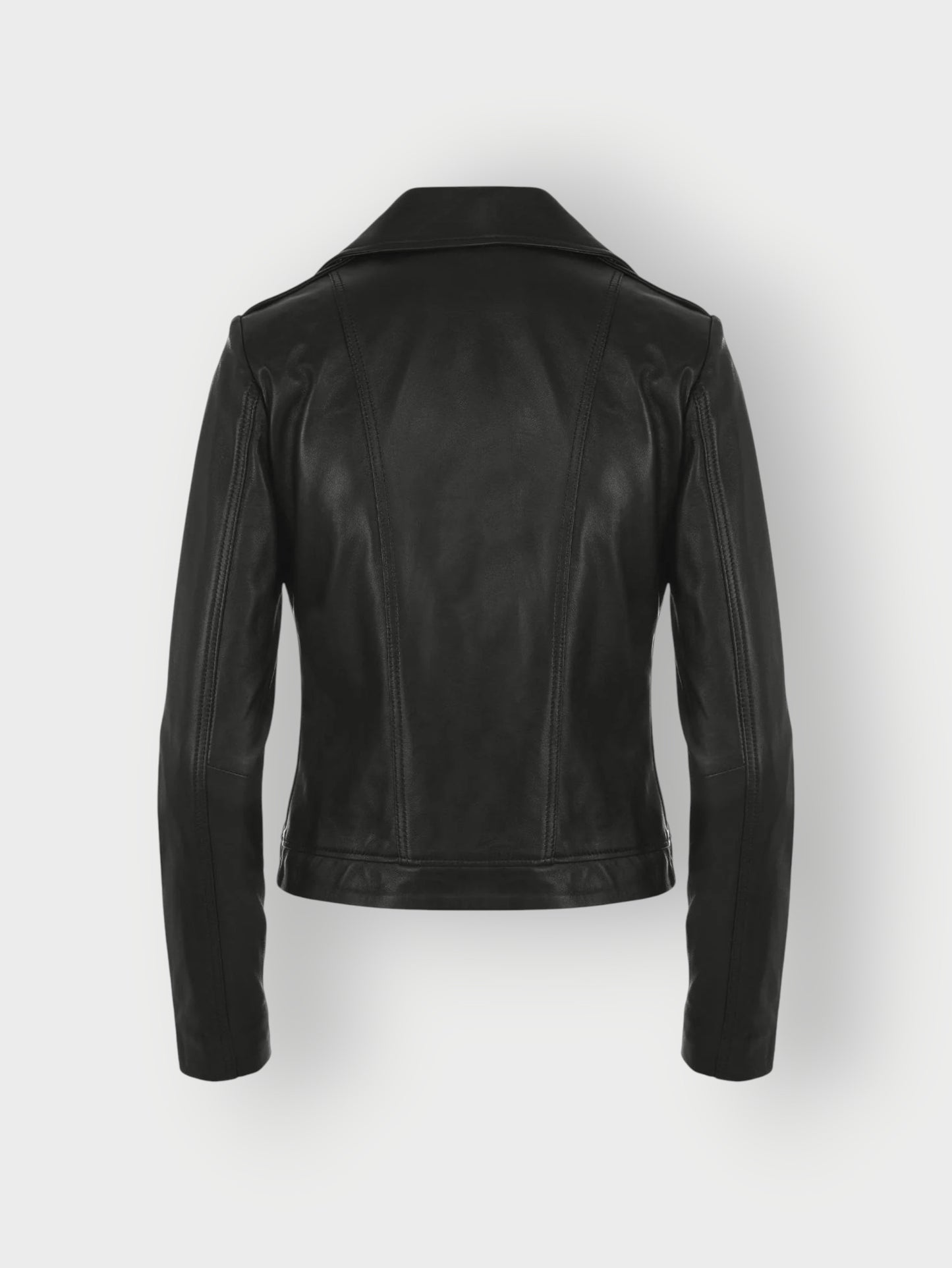 Women's Classic Black Leather Jacket