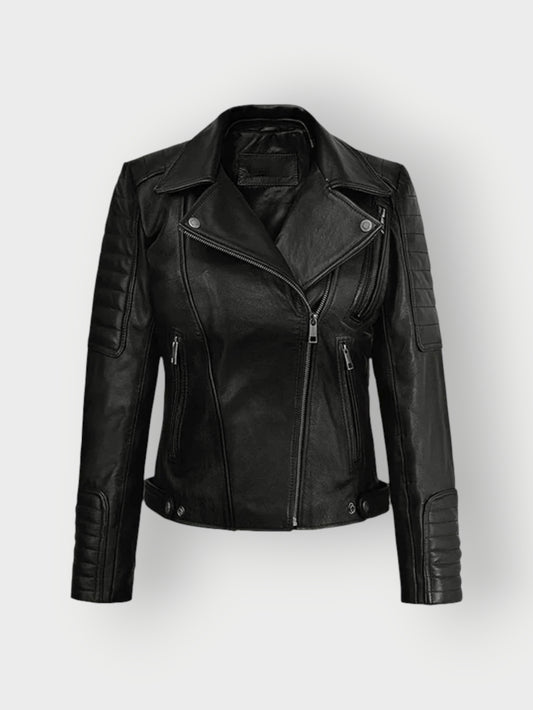 Women's Double Rider Leather Jacket