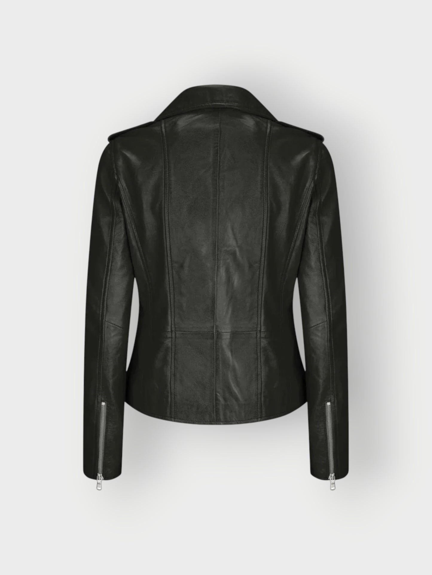 Women's Moto Racer Black Leather Jacket