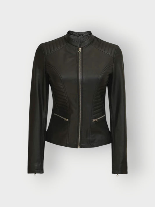 Women’s Slim Fit Moto Biker Jacket
